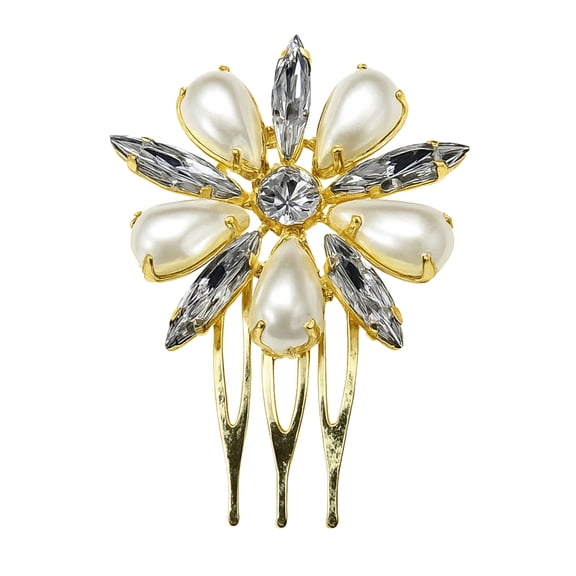 Lustrous Bloom Hair Comb