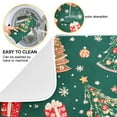 thumbnail image 2 of Yayeee Dish Drying Mat for Kitchen Counter 16"x18" Microfiber Absorbent Pad, Green Christmas Gingerbread, 2 of 7