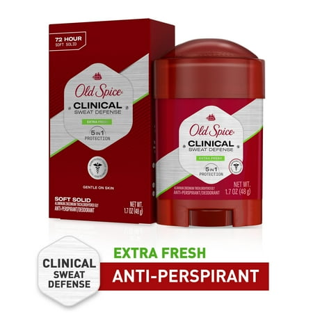 Old Spice Clinical Sweat Defense Antiperspirant Deodorant for Men, Extra Fresh, 1.7 oz