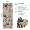 thumbnail image 2 of Brown Mushroom Line Light Pattern Hot Yoga Mat Towel Non Slip for Hot Yoga - Quick-Drying Yoga Mat Cover with 4 Corner Pockets with Travel Bag - Hot Yoga Towel Non Slip 70"x26", 2 of 6