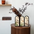thumbnail image 6 of vlrwzc Mini Folding Screen, 3 Panel Divider, Chinese Style Vintage Desktop Folding Screen Feng Shui Ornaments for Home Office New Year Decoration, 6 of 7