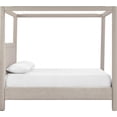 thumbnail image 4 of Meridian Furniture Salina Beige Linen Textured Fabric Upholstered Full Bed, 4 of 11