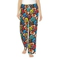 thumbnail image 2 of Kdxio Women's Comfy Stretch American FootballPrint Drawstring Pajama Pants-X-Large, 2 of 9