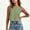 Army Green, variant on Women's Solid Ribbed High Neck Crop Tank Top, Sleeveless Slim Fit Y2K Basic Layering Vest Purple M