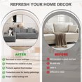 thumbnail image 6 of Eurhowing L-Shaped Sectional Sofa Cover 2-Piece Set, Stretch Jacquard Couch Slipcover with Pillow Covers, Non-Slip Sofa Protector for Living Room, 3+4-Seater, Gray, 6 of 10
