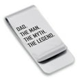thumbnail image 1 of Stainless Steel Dad the Man Myth Legend Classic Slim Money Clip Credit Card Holder, 1 of 2