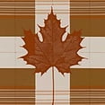 thumbnail image 6 of HAOXIT Fall Tablecloth Round Thanksgiving Maple Leaf Orange Buffalo Plaid Table Cloth Outdoor Waterproof Fall Tablecloths for Party Picnic Indoor Table Cover for Dining/Kitchen 42-46, 6 of 8