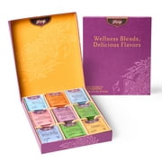 Yogi Organic Tea Sampler Gift Box (45 Tea Bags) - Assorted Delicious Wellness Teas - 9 Favorite Herbal, Green and Black Teas