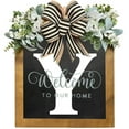 thumbnail image 4 of LCXmlly Door Garland Farmhouse Welcome Front Door Wreath with BurrFree Alphabet Design, 4 of 6