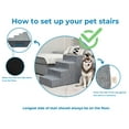 thumbnail image 5 of Best Pet Supplies Foam Pet Steps for Small Dogs and Cats, Portable Ramp Stairs for Couch, Sofa, and High Bed Climbing, Non-Slip Balanced Indoor Step Support, Paw Safe - Ivory, 5-Step (H: 22.5"), 5 of 5