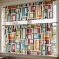 thumbnail image 4 of Gumesh Kitchen Curtains, Short Non-See-Through Privacy Tier Curtains, Light Filtering Semi Sheer Small Window Drapes for Bathroom Cafe, 3Pcs, 4 of 7