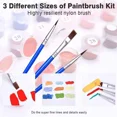 thumbnail image 3 of 4 PCS Painting by Numbers for Kids DIY Acrylic Oil Painting Kits Birthday Gift Home Wall Decor Art Craft Set （8x8inch）, 3 of 7