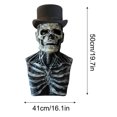 thumbnail image 3 of Full Head Skull Mask Helmet With Movable Mouth Skull Mask Cosplay Props, 3 of 4