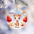 thumbnail image 3 of Giraffe Christmas Tree Ornament 2025, Personalized Giraffe Ornament with Name Giraffe Animal Ornament, Gifts for Giraffe Lovers, Custom Lovely Giraffe Xmas Ornament for Family Member S5kKDs, 3 of 6