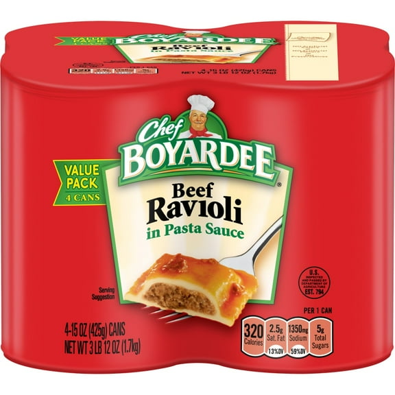 Chef Boyardee Beef Ravioli - 15 oz - 4 ct