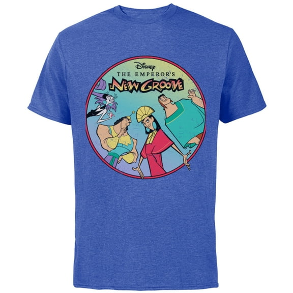 Disney The Emperor's New Groove Characters T-Shirt - Short Sleeve Cotton T-Shirt for Adults - Customized-Royal Heather
