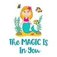 thumbnail image 2 of The Magic Is In You Colorful Fish Dream Big Little Mermaid Statfish Princess Queen Sweet Dreams Bedtime Unicorn Lovely Dear Dream Holiday Gift Decorating Wall Decal Sticker - Size: 16 In X 20 In, 2 of 5