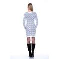 thumbnail image 4 of White Mark Universal 896-Grey-L Angora Sweater Dresss - Grey - Large, 4 of 5