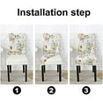 thumbnail image 5 of Dining Room Chair Covers 4 Pack Stretch Watercolor Floral Dining Chair Cover Washable Kitchen Chair Slipcovers Seat Protector for Home or Dining Room, 5 of 5