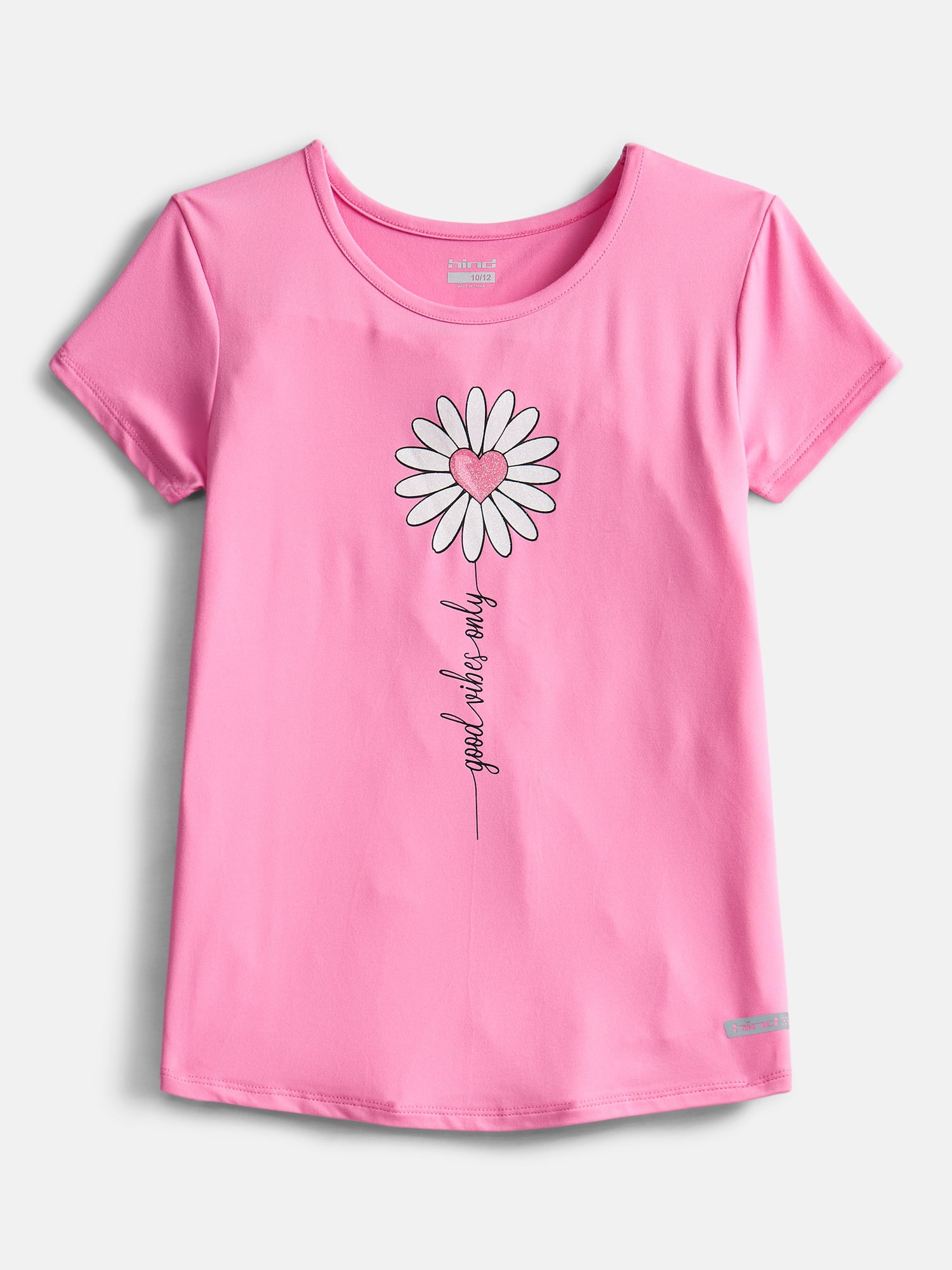 Hind Girls Graphic Tee with Short Sleeves, 2-Pack, Sizes 4-16