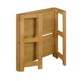 thumbnail image 4 of Regency Flip Flop 28 in 2 Shelf High Folding, No Tools Assembly, Solid, Wood Bookcase- Medium Oak, 4 of 7
