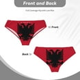 thumbnail image 5 of Men's Albania Flag Underwear Briefs No Fly Covered Waistband Silky Touch Underpants, 5 of 7