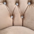 thumbnail image 3 of Sillón Individual Vintage MARDAM Terciopelo Beige Diamante Alto 80 cm Ancho 60 cm Fondo 60 cm, 3 of 3