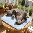 thumbnail image 3 of Gcvizuso Summer Cooling Mat & Sleeping Pad, Cooling Blanket for Dogs, Pet Cooling Mat for Cats, Cooling Mat, Materials Safe, Easy Carry & Clean, Keep Cooling for Pets, 25 x 20 in, 3 of 7