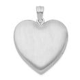 thumbnail image 5 of Auriga 925 Sterling Silver Rh-Plt 24mm Enameled Floral Border Heart Locket (L-30.1mm, W-23.75mm) for Women, 5 of 6