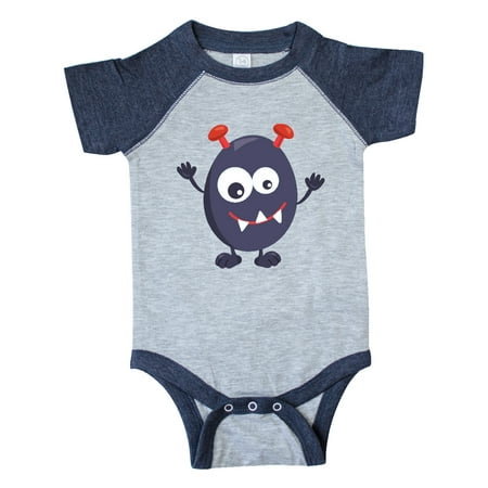 

Inktastic Cute Monster Little Monster Purple Monster Gift Baby Boy or Baby Girl Bodysuit