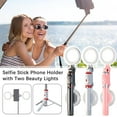 thumbnail image 3 of Selfie Stick With Beauty Light Mobile Phone Integrated BT Connection Desktop Stabilizer Tripod shake Str I7O2 Camera, 3 of 9