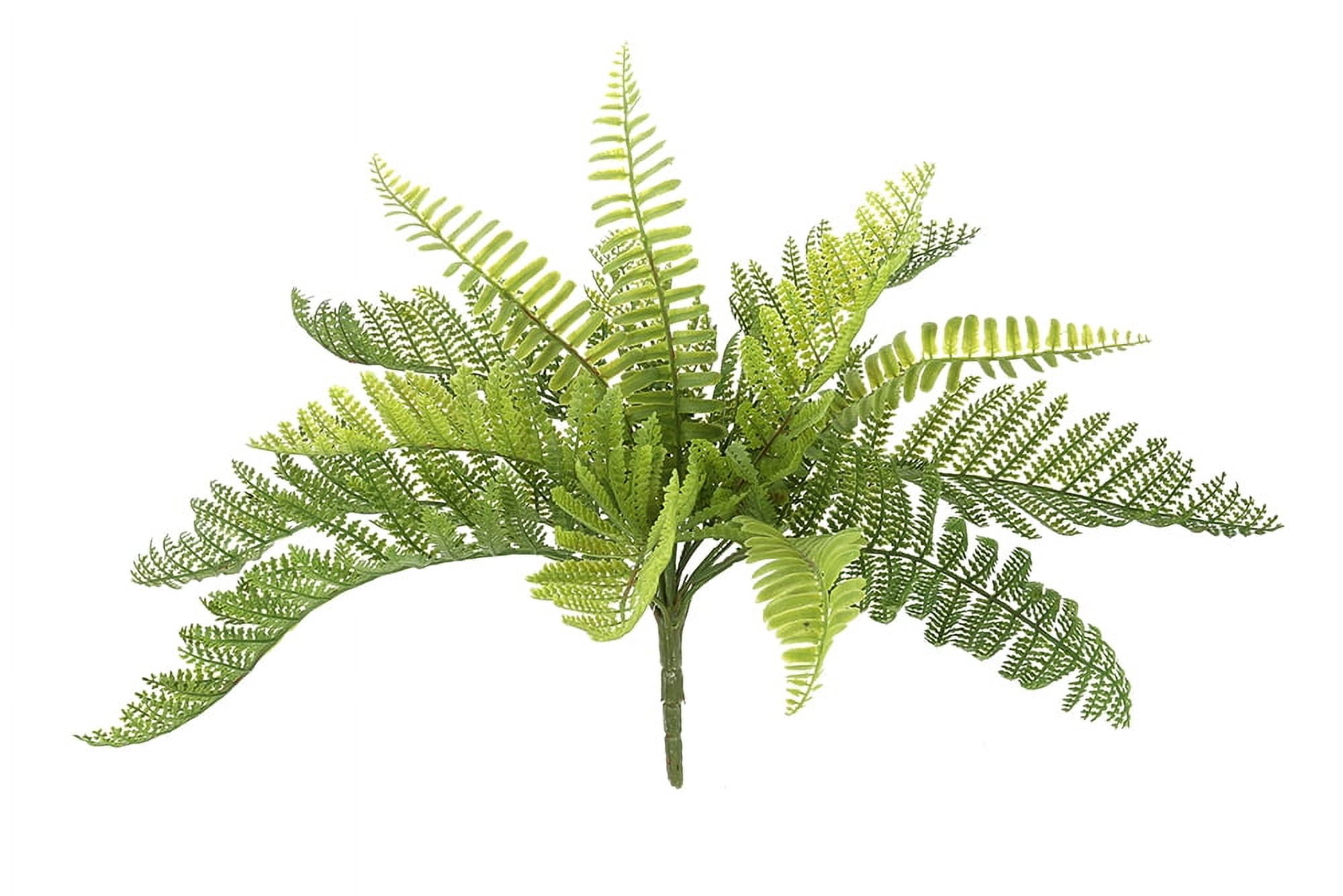 (1 pack) Mainstays 10" Artificial Plastic Green Alpine Wood Fern Plant Pick