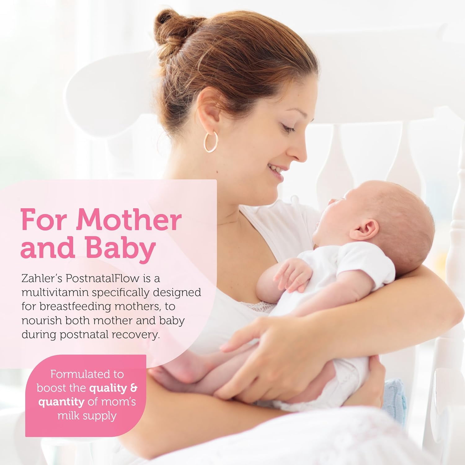 Zahler Postnatal Vitamins for Women, Lactation Supplements Breastfeeding Support, Milk Thistle & Fenugreek, Raspberry Leaf, 120 Tablets, Breastfeeding Supplement