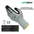 thumbnail image 3 of Safedenn 13G Nylon Safety Gloves, Touchscreen Compatible, Non-Slip, 12Pairs, Large, OEKO-TEX Certified, 3 of 10