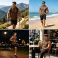 thumbnail image 7 of Mens Tank Tops Plus Size Casual Sleeveless Summer t-Shirt Lightweight Comfy Cut Off Gym Workout Hooded Muscle Tees, M, 7 of 7