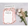 thumbnail image 4 of Inkdotpot Bridal Shower Games Advice For The Bride Set Of 50FloralMad Libs Game ActivityCards, 4 of 7