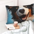 thumbnail image 4 of Fotbe Playful Smile Cute Dog Funda de Almohada Decorativa Estilo Occidental, Lujo en Algodón, Fundas para Almohadas King, Cojín Estampado para Decoración del Hogar-16"x24", 4 of 6
