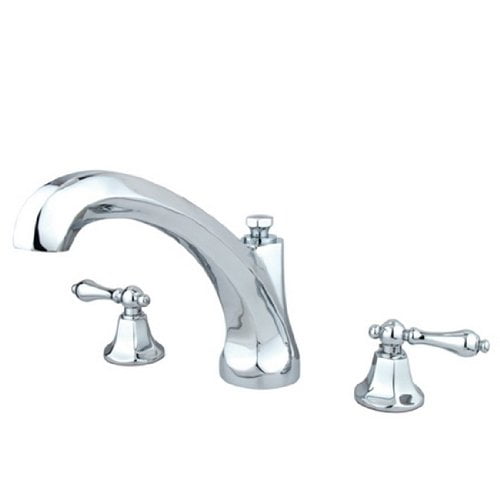 Kingston Brass Metropolitan Lever Handle Roman Tub Filler