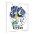 thumbnail image 2 of Designart Cute Christmas Llama Children's Art Floating Frame Wall Art, 2 of 4