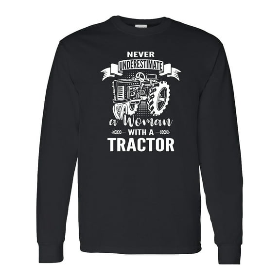 Inktastic Tractor Woman Long Sleeve T-Shirt