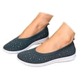 thumbnail image 3 of Mepaouo Women's Ballet Shoes Pearl Glitter Breathable Casual Shoes Slip On Mesh Walking Shoes, 3 of 9