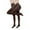 LWK1-Brown, variant on 2 Pairs Women's Opaque Control Top Tights Solid Soft Pantyhose High Waist Tummy Control Opaque Tights