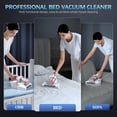 thumbnail image 6 of Mattress Vacuum Cleaner, 16Kpa 600W Bed Vacuum Cleaner with 253.7nm -C Light & Heating Tech & 40000 RPM/Min Brushroll Rotation, Widened Suction Port, Corded, 6 of 7