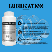 Silicone Oil 350 cSt | High-Performance Dimethylpolysiloxane Fluid - 1 Gallon (128 Fl Oz)