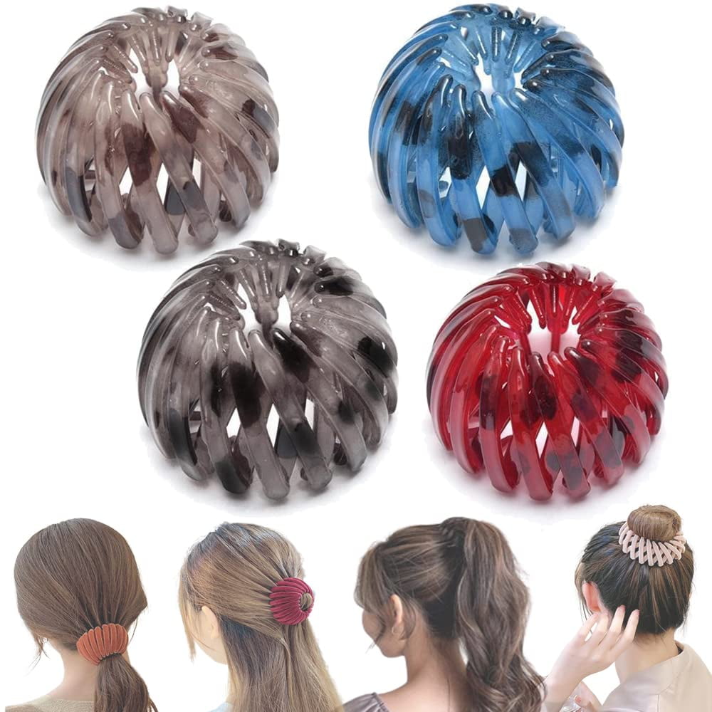 4/7pcs Birds Nest Magic Hair Clip, Lazy Bird's Nest Plate Hairpin, Hair