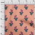 thumbnail image 1 of oneOone Tissu Popeline de Coton Feuilles & Floral Imprimé au Mètre 42 Pouces de Large, 1 of 5