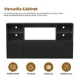 thumbnail image 4 of 67" Black High Gloss TV Stand, Modern Sideboard with Large Storage & Glass Shelves for TVs up to 75", 4 of 6