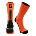 thumbnail image 2 of Orange/Black Player Id Crew Number Socks (#68, Large), 2 of 2