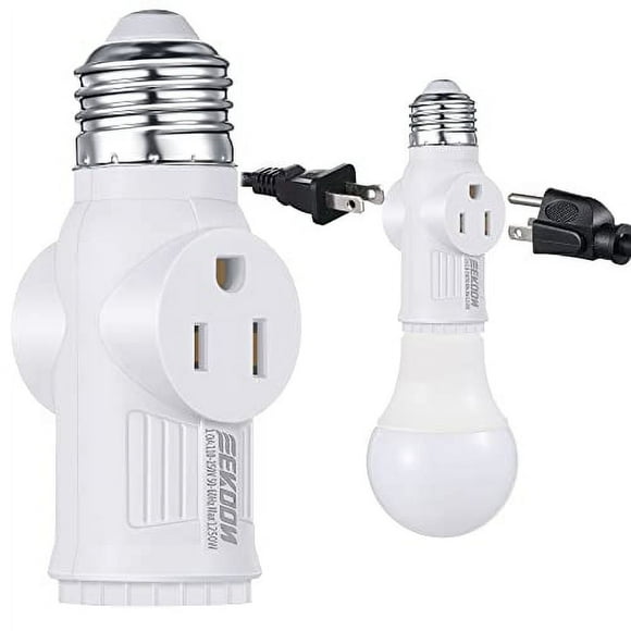 CUITING ZOUYUE 3-Prong Plug Light Bulb Socket Adapter