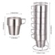 thumbnail image 3 of Juego de tazas de café apilables de 6 piezas con estante apilable, tazas de doble aislamiento de acero inoxidable 304 para café, té con leche, picnic para acampar al aire libre, 3 of 8